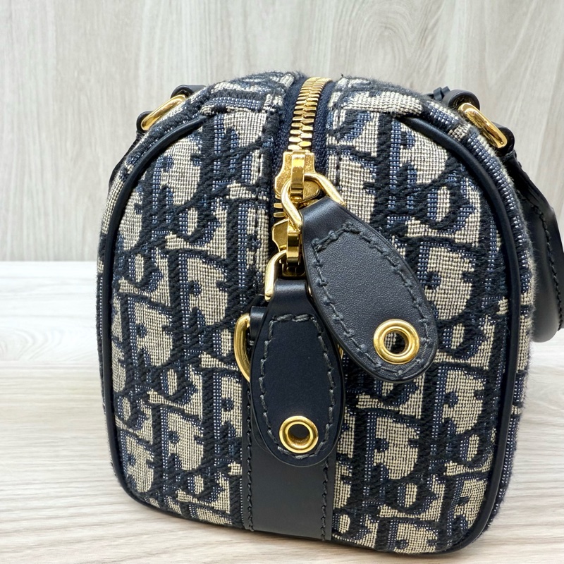 DIOR藍緹花Groove20手提側背波士頓M1364UTZQ-8