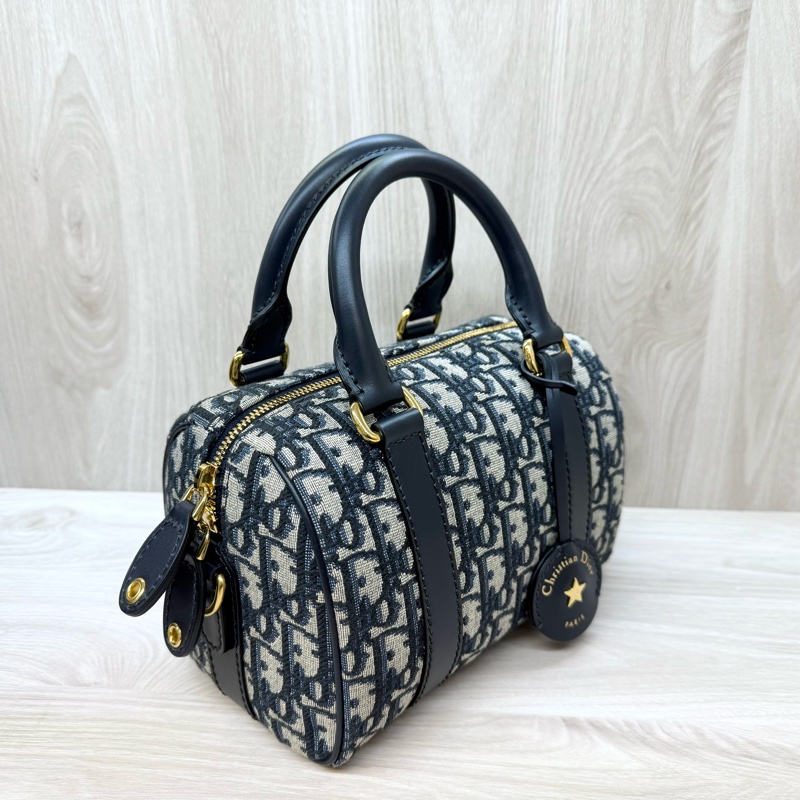 DIOR藍緹花Groove20手提側背波士頓M1364UTZQ-10