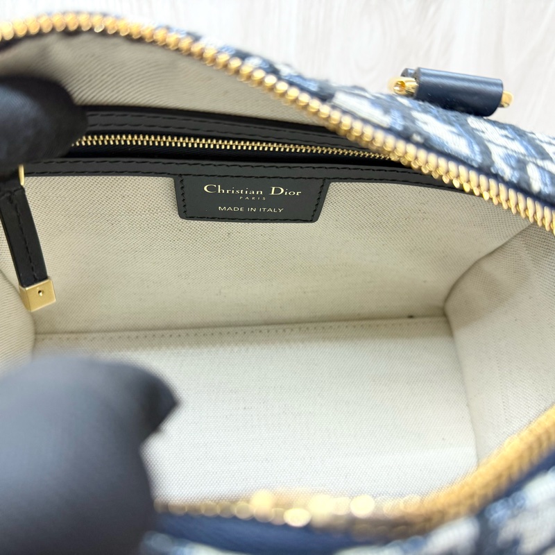 DIOR藍緹花Groove20手提側背波士頓M1364UTZQ-13