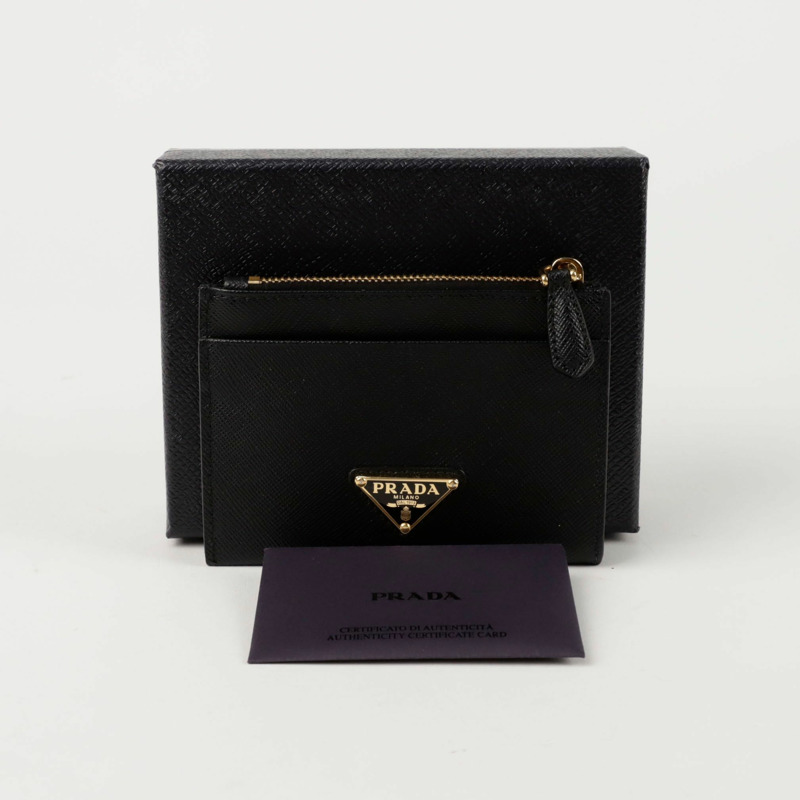 PRADA 1MC026 三角形標誌卡套-0