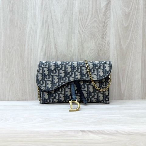 DIOR藍色Saddle WOC S5614CTZQ