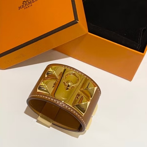 Hermes愛馬仕 cdc 焦糖金扣 手環S