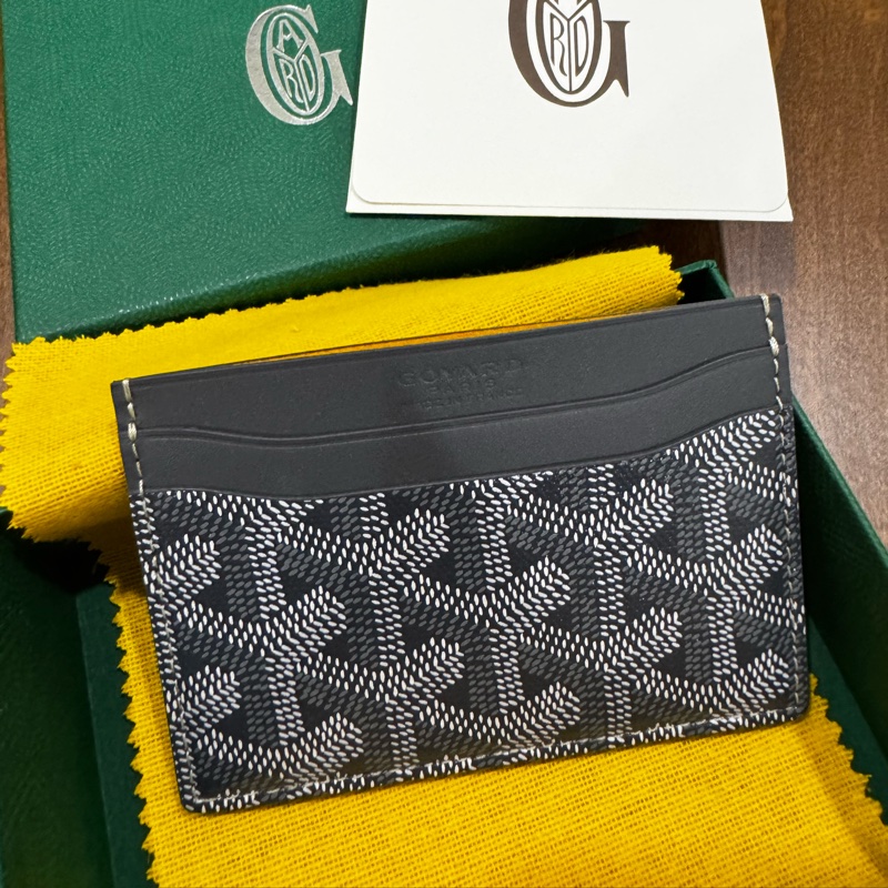 Goyard卡夾 淺灰色-3