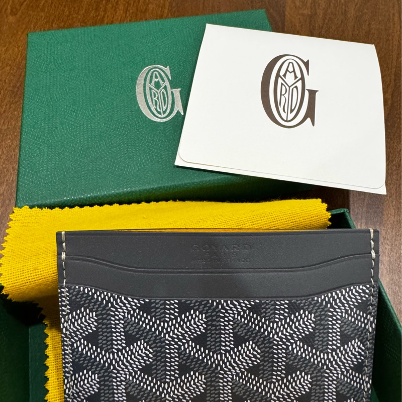 Goyard卡夾 淺灰色-4