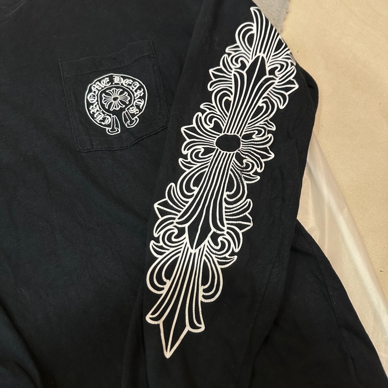 克羅心 Chrome hearts 馬蹄 台北限定 長袖 衛衣 裸衣-1