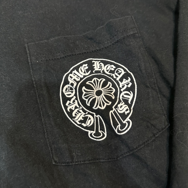 克羅心 Chrome hearts 馬蹄 台北限定 長袖 衛衣 裸衣-5