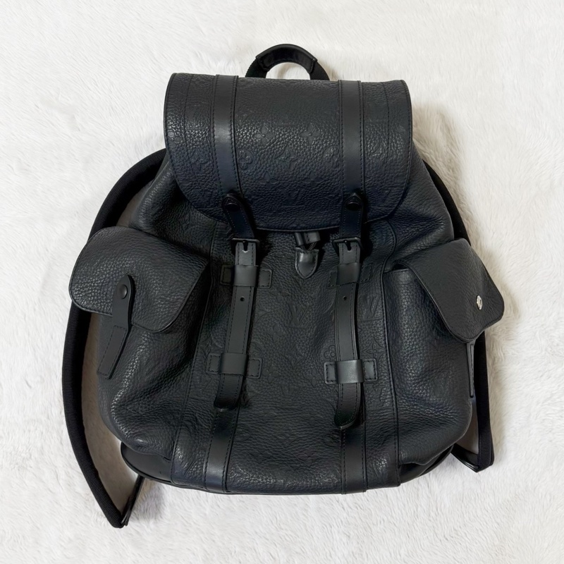 Louis Vuitton Christopher PM 壓紋牛皮背包-8