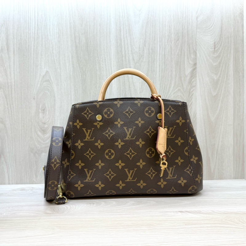 LV原花MontaigneBB兩用蒙田包M40155-0