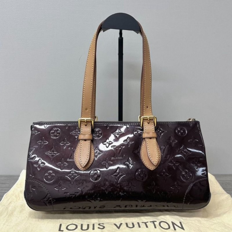 LV 漆皮手提肩背三角包32*16*13 98新配件塵袋-0