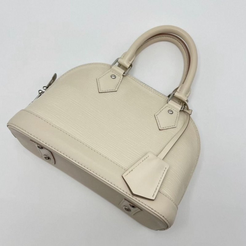 LV 水波紋貝殼銀扣Alma BB手提肩背斜背包 芯片款 23*18*11 98新配件塵袋鑰匙-1