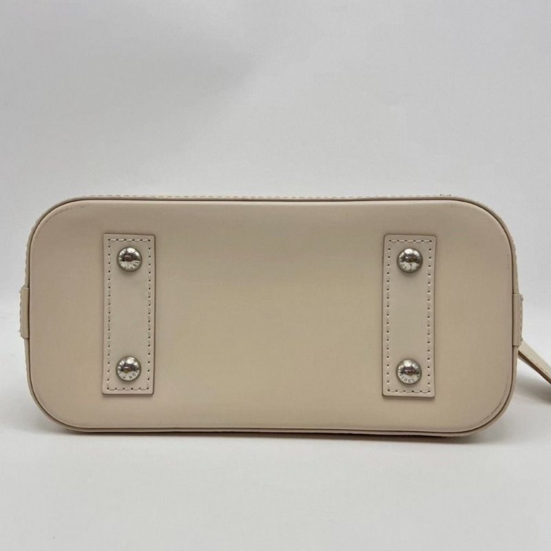 LV 水波紋貝殼銀扣Alma BB手提肩背斜背包 芯片款 23*18*11 98新配件塵袋鑰匙-3