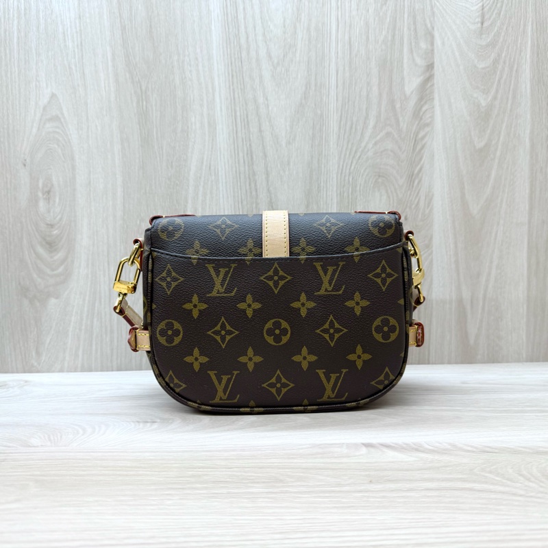 LV原花金釦Saumur BB雙子星手提斜背包M46740-1