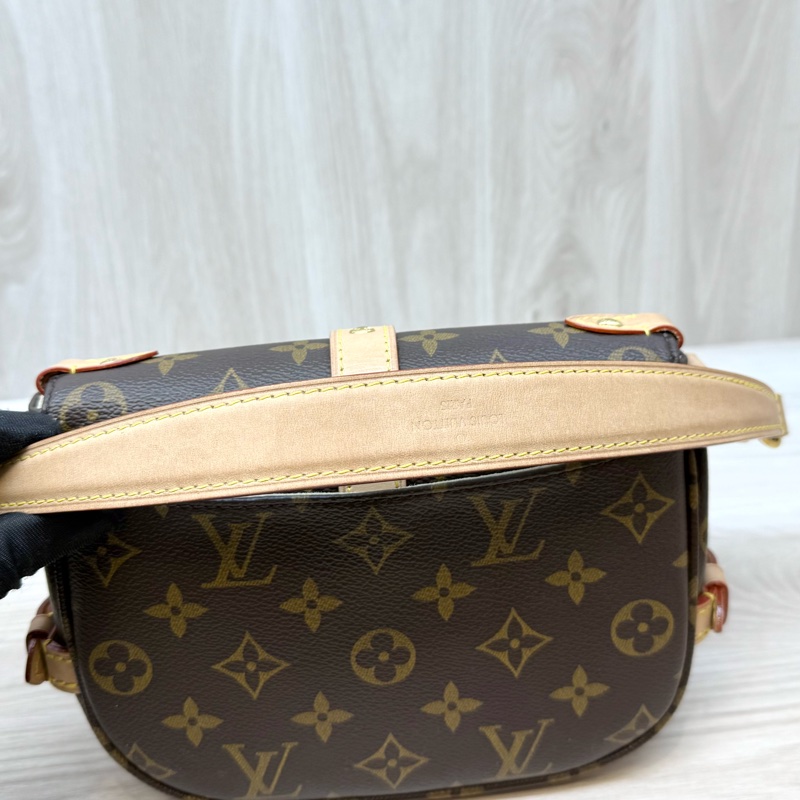 LV原花金釦Saumur BB雙子星手提斜背包M46740-12