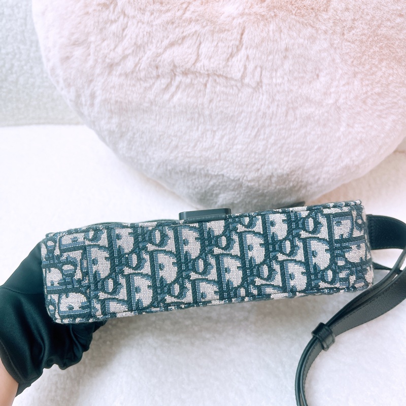 Dior saddle messenger 藍色老花馬鞍郵差包-1