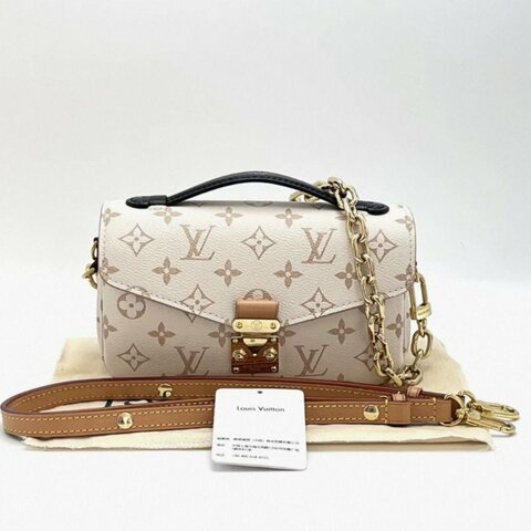 LV 沙丘色mini郵差鏈條手提肩背斜背包 芯片款 21.5*13*6 98新配件塵袋