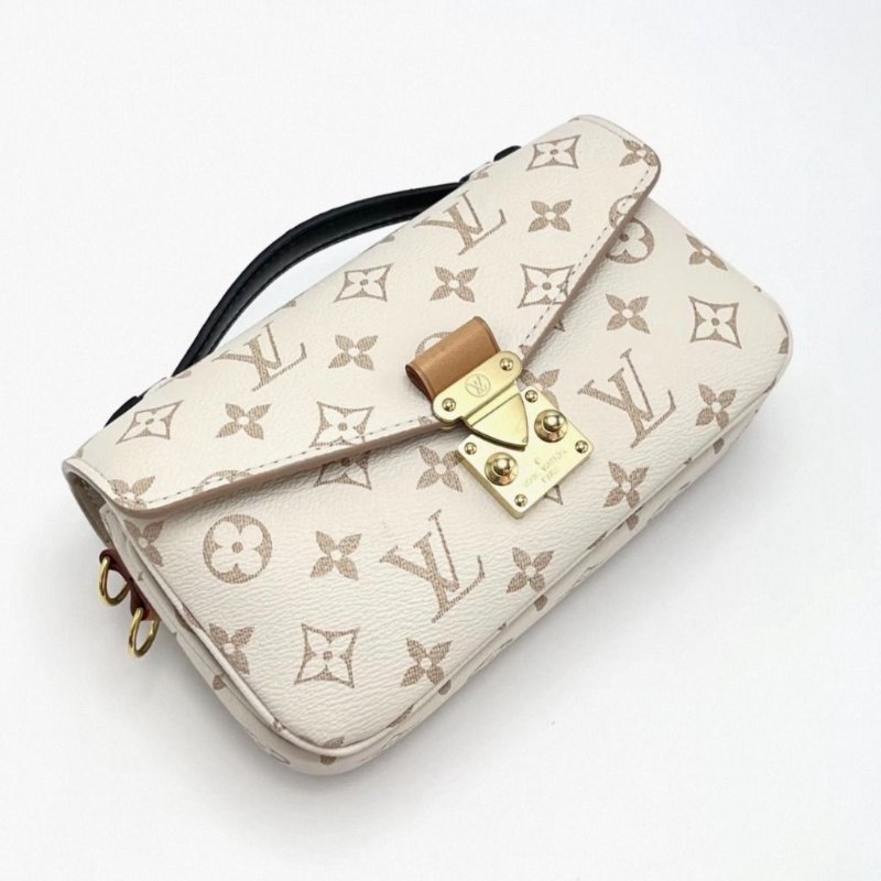 LV 沙丘色mini郵差鏈條手提肩背斜背包 芯片款 21.5*13*6 98新配件塵袋-1