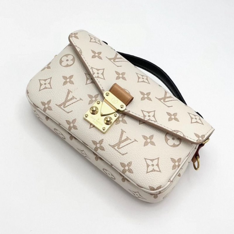 LV 沙丘色mini郵差鏈條手提肩背斜背包 芯片款 21.5*13*6 98新配件塵袋-2