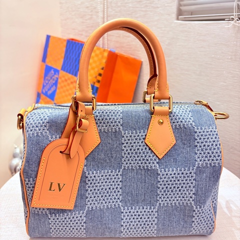 LV Speedy 25 Denim 丹寧 牛仔 2024年 限量款