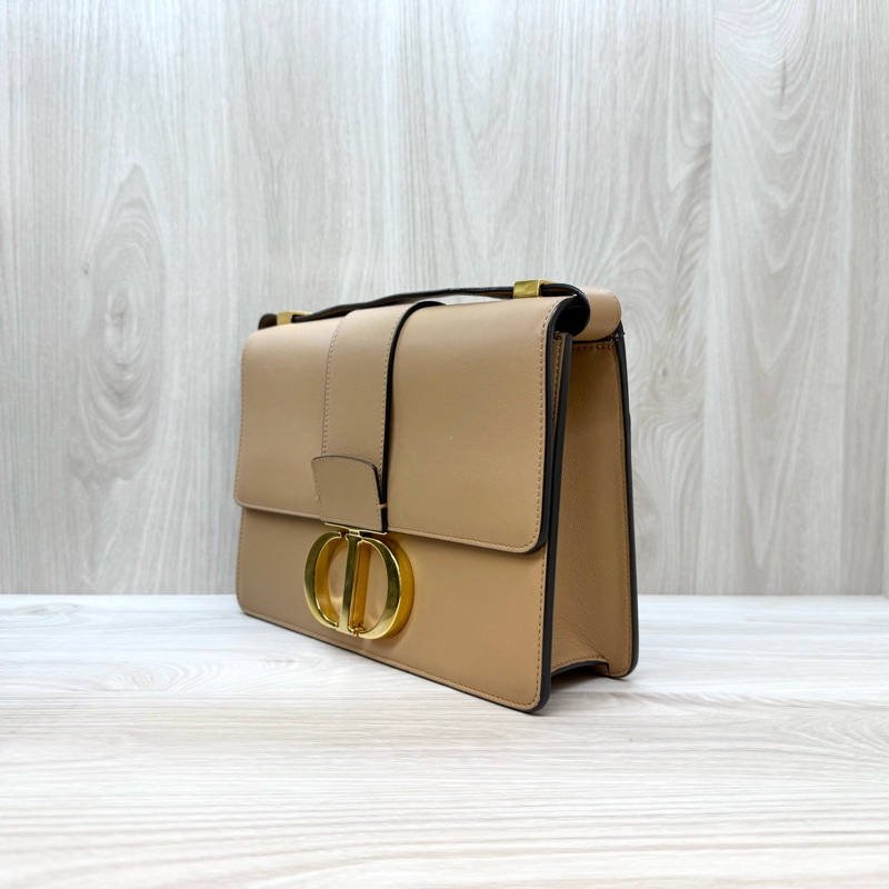 DIOR奶茶色滑面牛皮金釦蒙田30 Montaigne/M9234UHEL-2