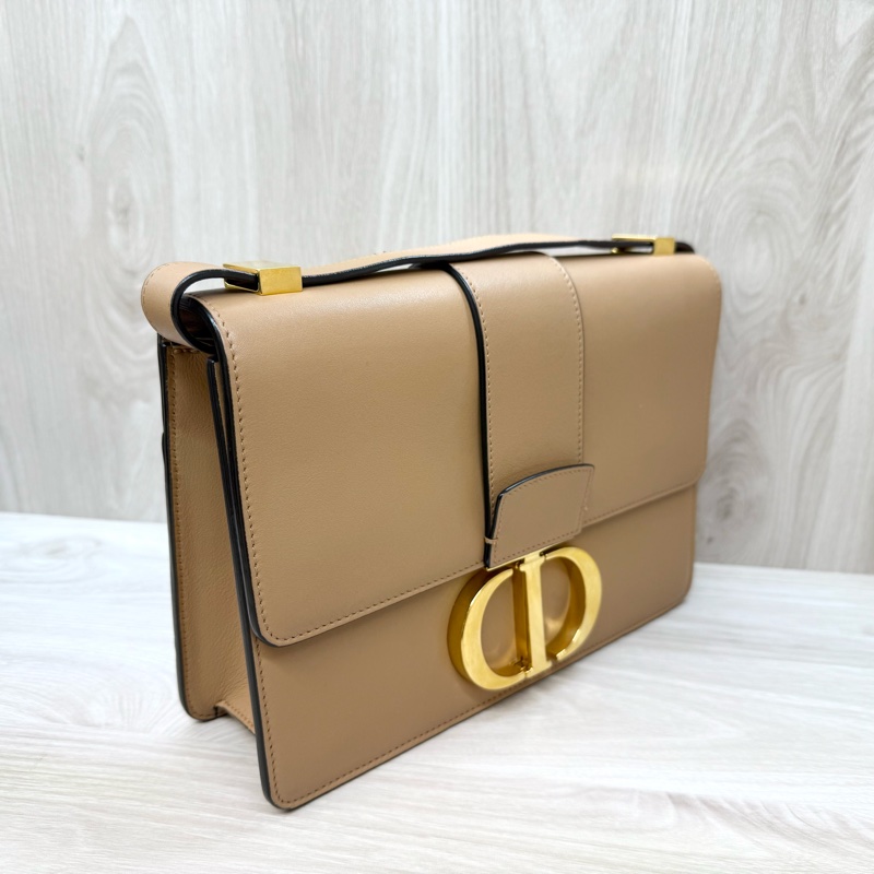 DIOR奶茶色滑面牛皮金釦蒙田30 Montaigne/M9234UHEL-4