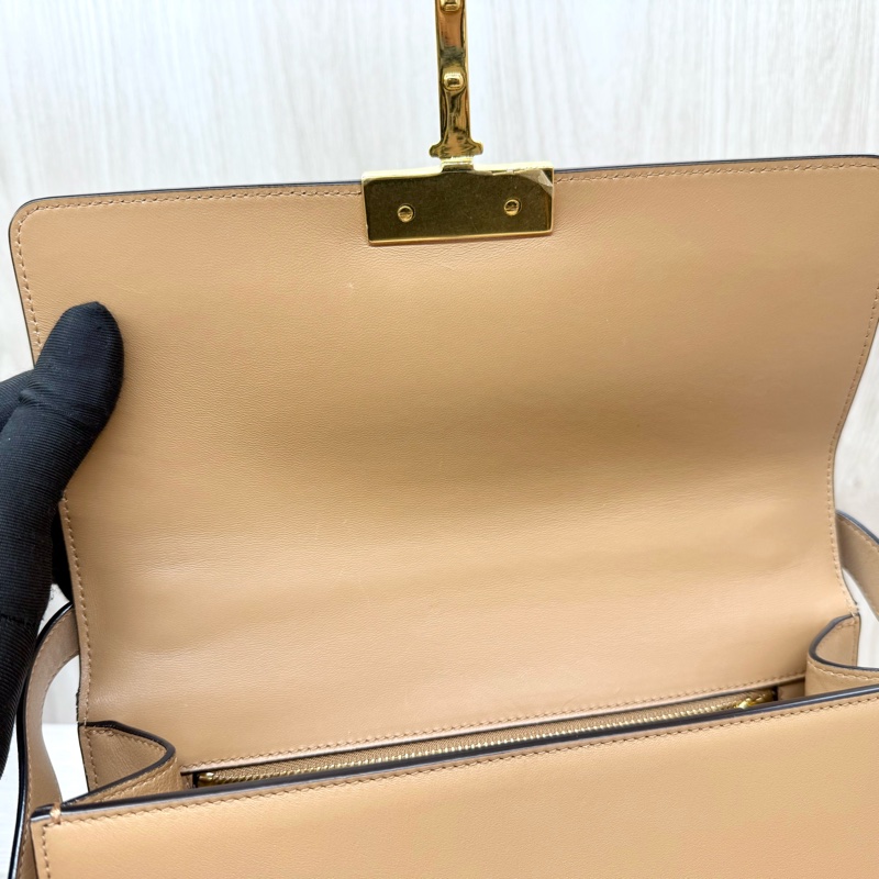 DIOR奶茶色滑面牛皮金釦蒙田30 Montaigne/M9234UHEL-12