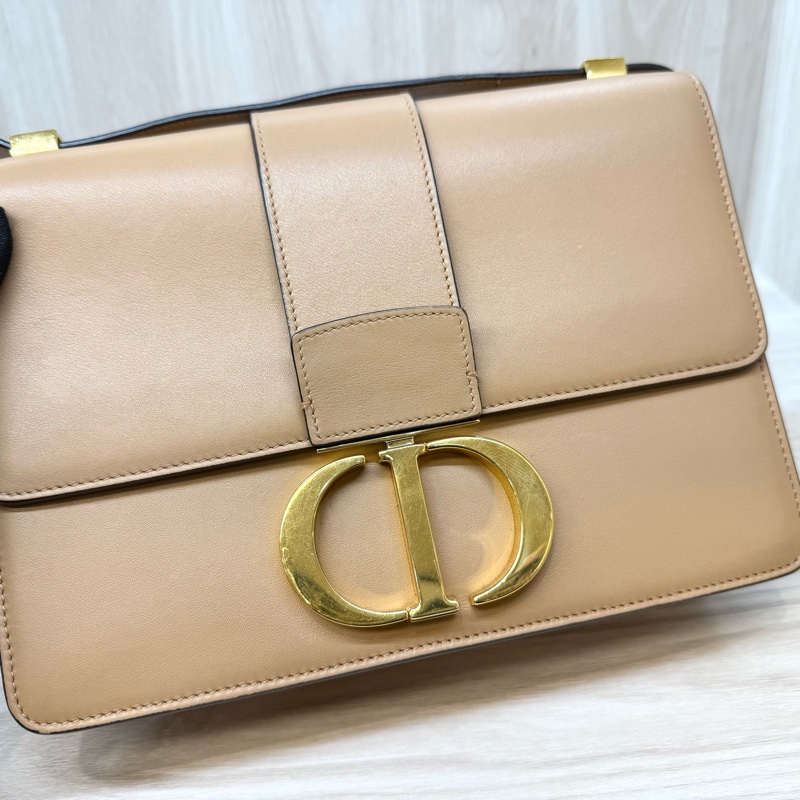 DIOR奶茶色滑面牛皮金釦蒙田30 Montaigne/M9234UHEL-15