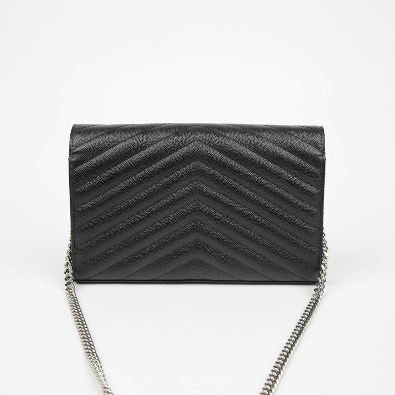 SAINT LAURENT Monogram Chain Wallet Crossbody 377828-4