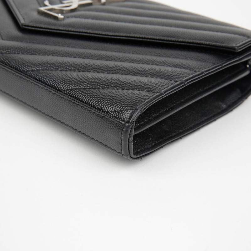 SAINT LAURENT Monogram Chain Wallet Crossbody 377828-8