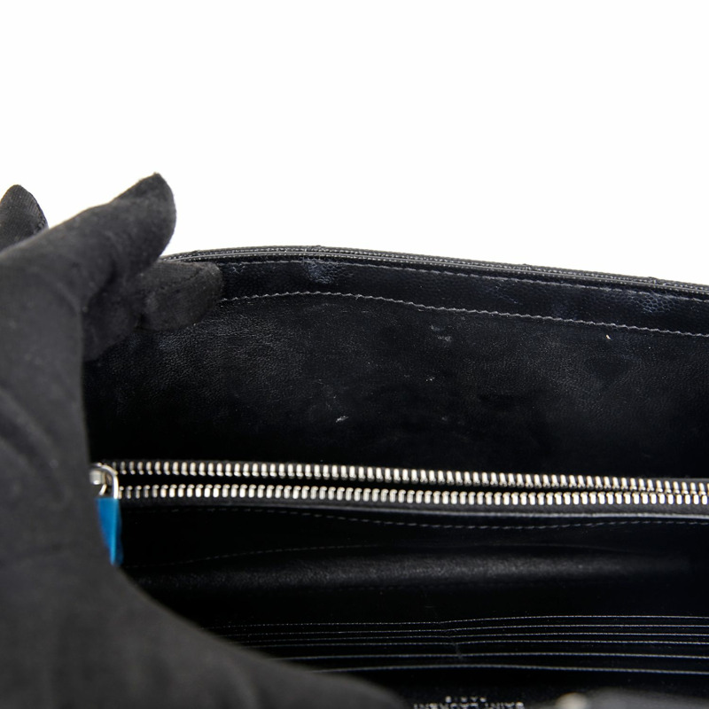 SAINT LAURENT Monogram Chain Wallet Crossbody 377828-13