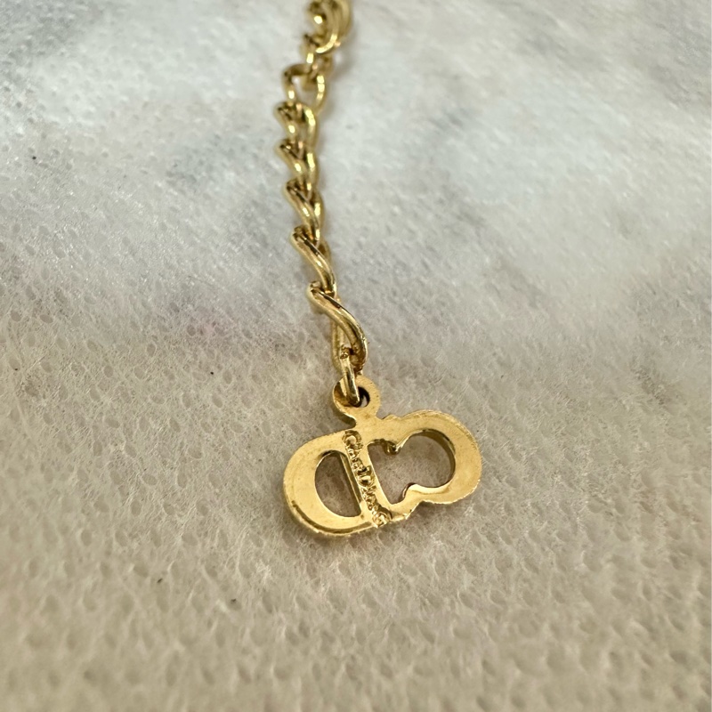 Christian Dior 愛心水鑽CD項鍊 極美✨-5