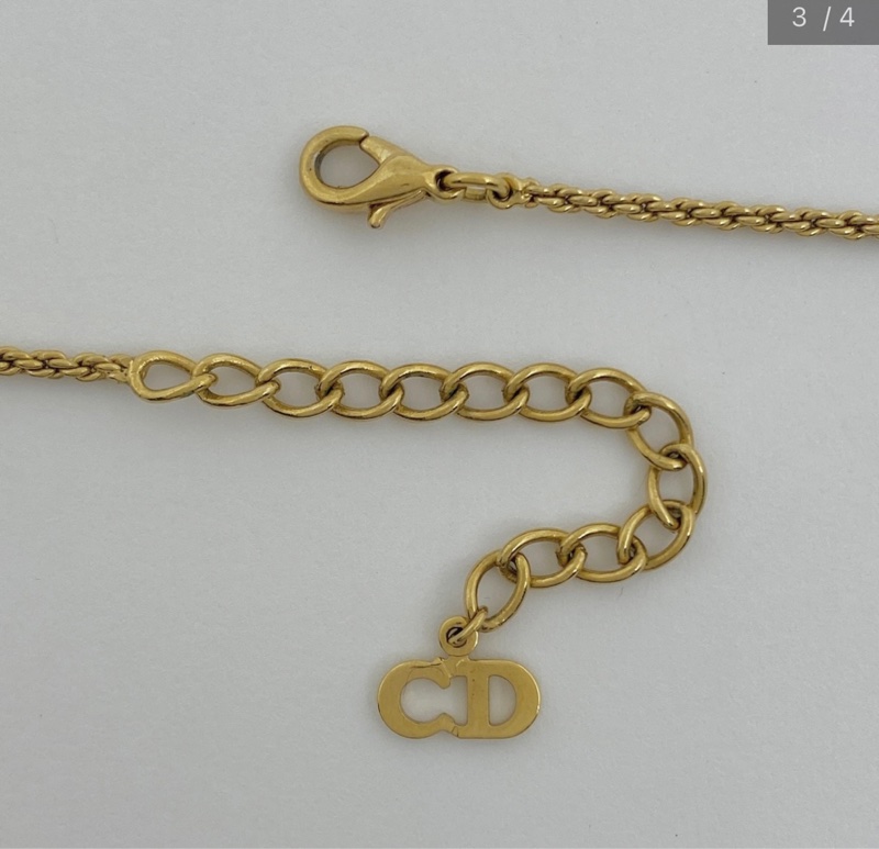 Christian Dior 愛心水鑽CD項鍊 極美✨-8