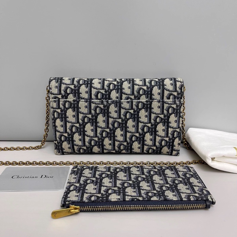 Dior迪奧 saddle老花二合一馬鞍鏈條包-1