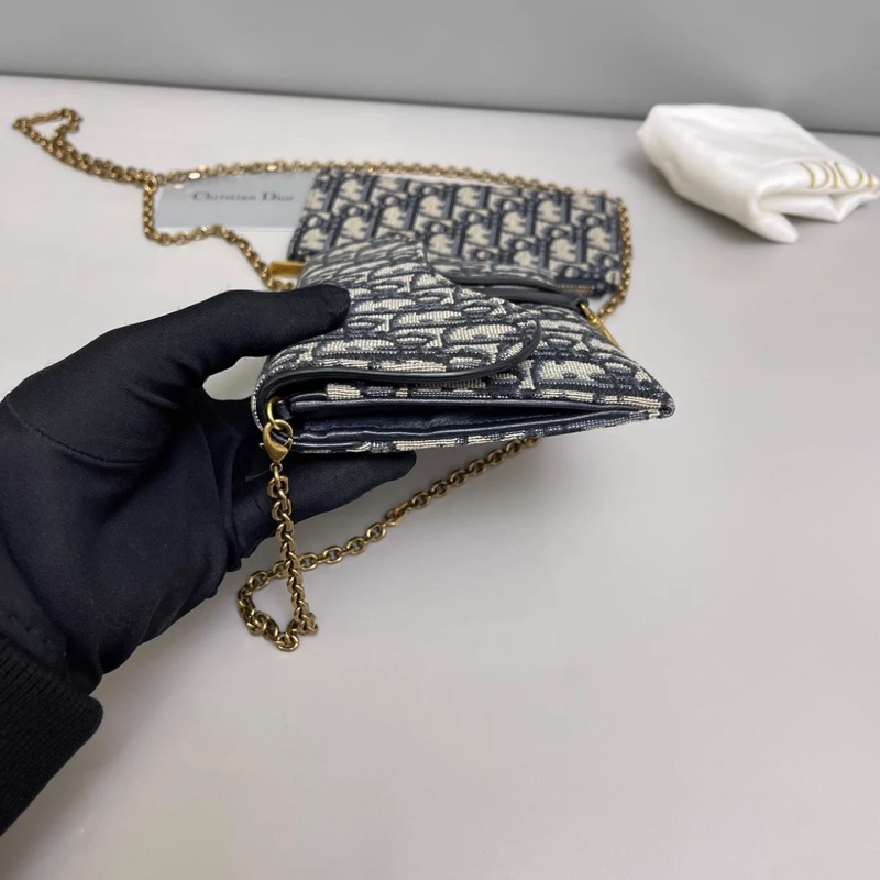 Dior迪奧 saddle老花二合一馬鞍鏈條包-2
