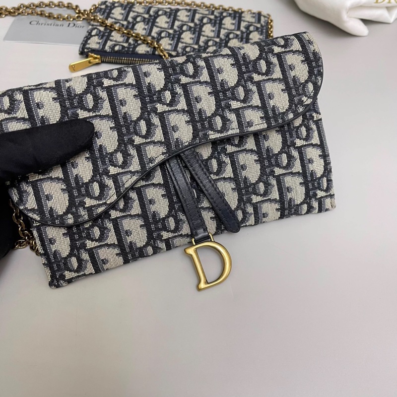Dior迪奧 saddle老花二合一馬鞍鏈條包-3