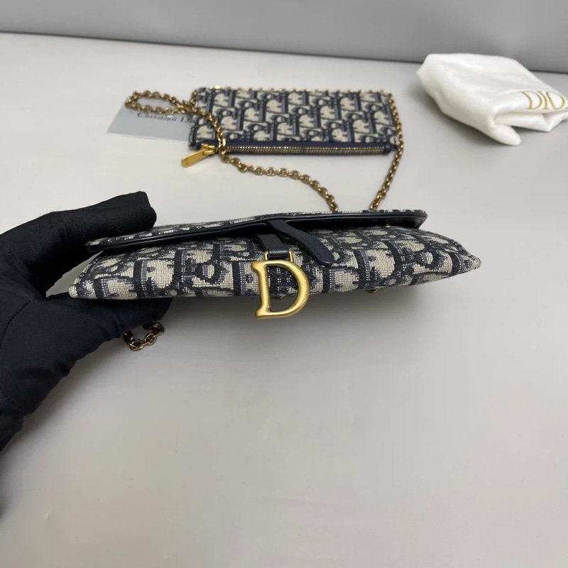 Dior迪奧 saddle老花二合一馬鞍鏈條包-4
