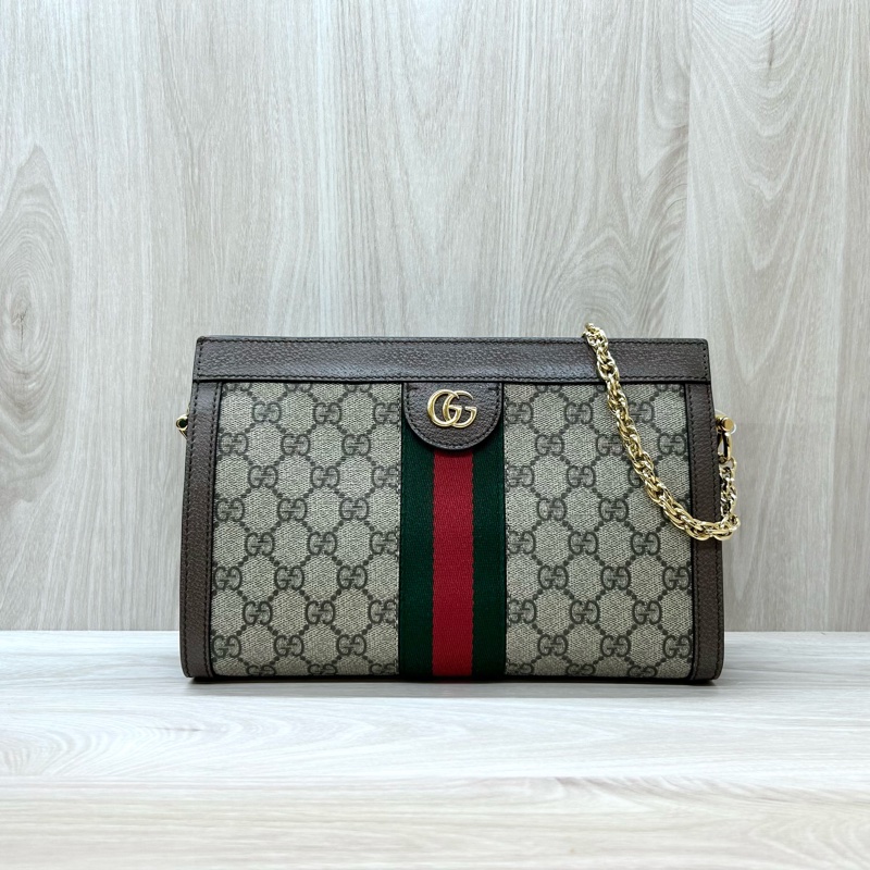 GUCCI 老花ophidia系列磁吸側背包503877-0