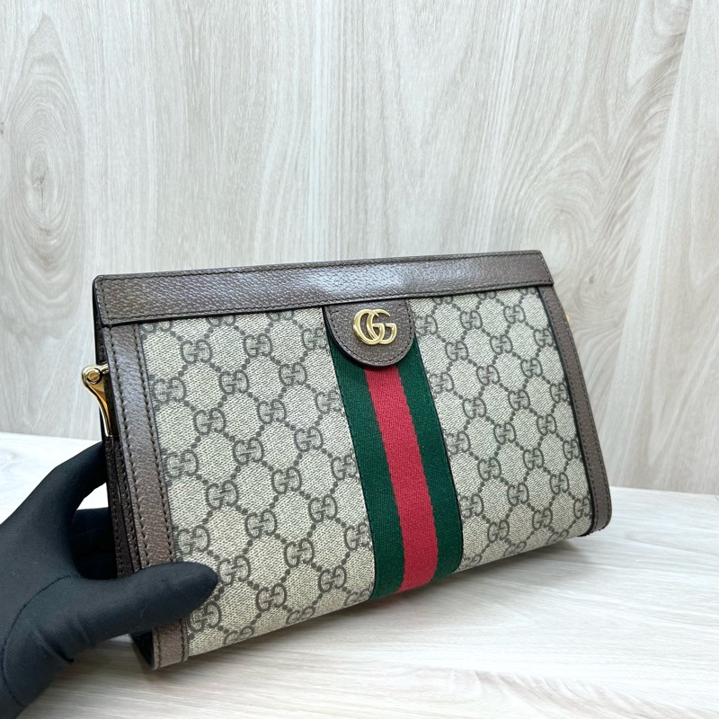 GUCCI 老花ophidia系列磁吸側背包503877-4