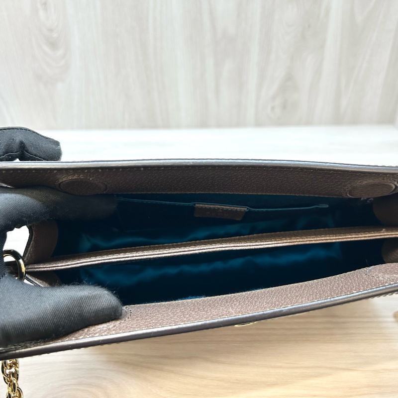 GUCCI 老花ophidia系列磁吸側背包503877-6