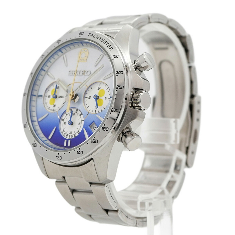 精工新幹線0號光系列腕錶 8T63-03Z0 藍色錶盤 男士腕錶-2