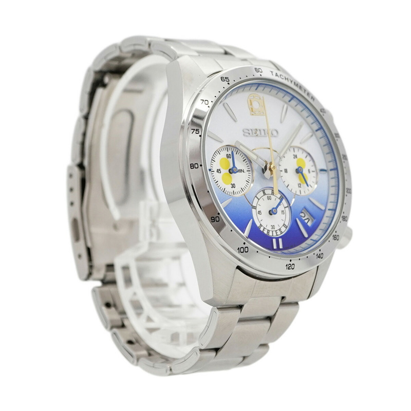 精工新幹線0號光系列腕錶 8T63-03Z0 藍色錶盤 男士腕錶-3