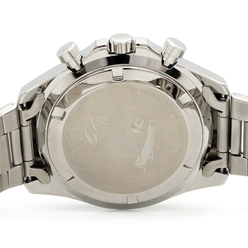 精工新幹線0號光系列腕錶 8T63-03Z0 藍色錶盤 男士腕錶-5