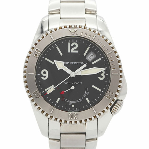 芝柏 (Girard-Perregaux) 海鷹 II 4992 男士黑色錶盤腕錶