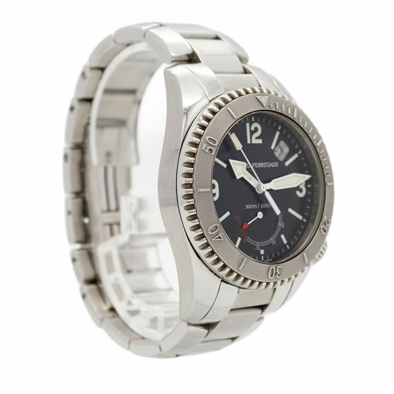 芝柏 (Girard-Perregaux) 海鷹 II 4992 男士黑色錶盤腕錶-2