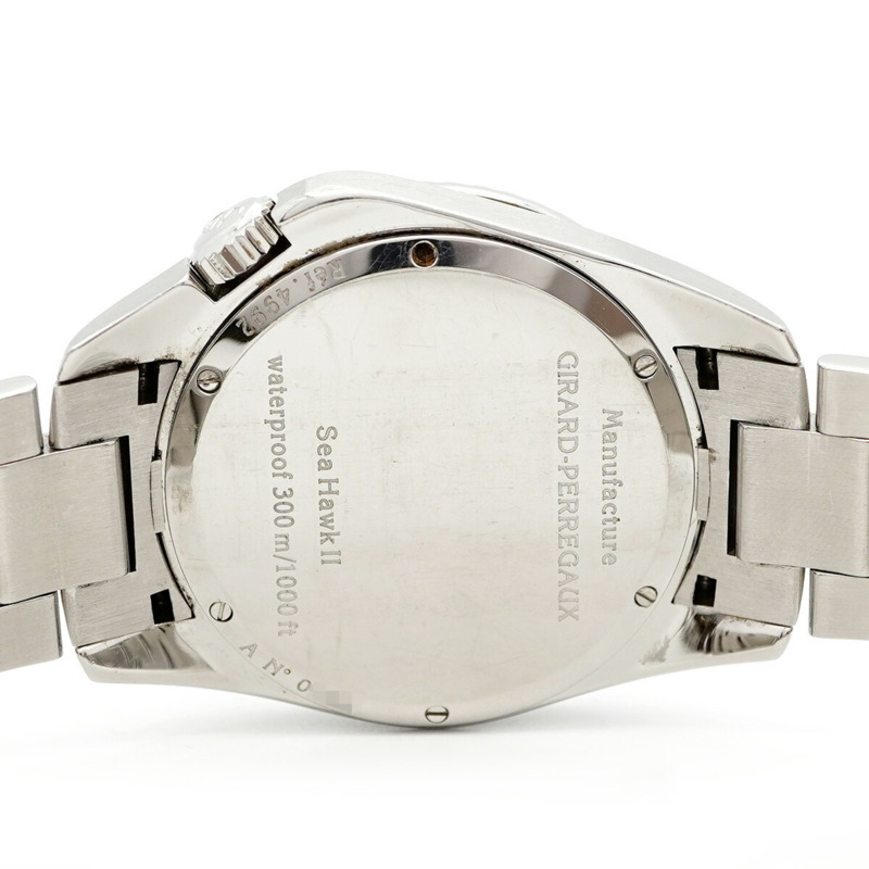 芝柏 (Girard-Perregaux) 海鷹 II 4992 男士黑色錶盤腕錶-4