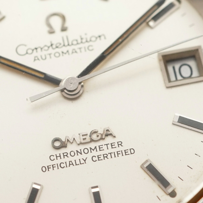 歐米茄星座系列 168.0055 銀色錶盤男士腕錶-6