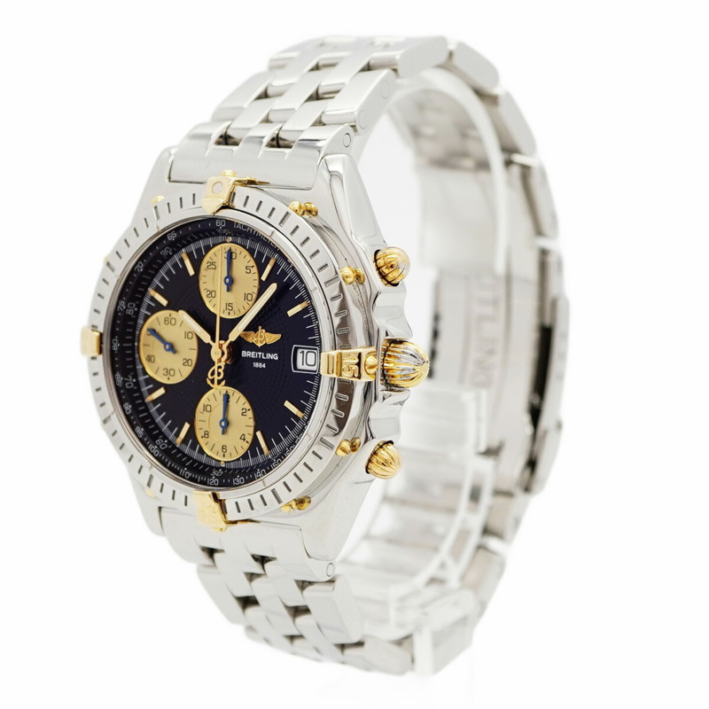 百年靈 Chronomat B13050.1 黑色錶盤男士腕錶-1