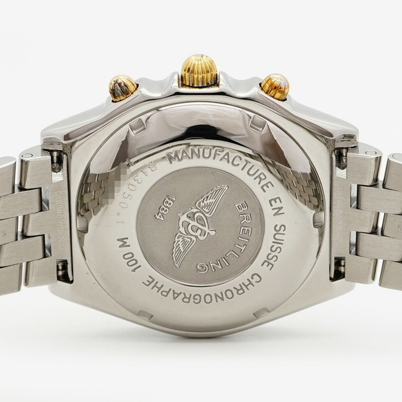 百年靈 Chronomat B13050.1 黑色錶盤男士腕錶-4