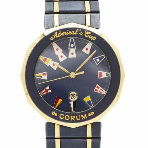 崑崙海軍上將杯系列槍藍色99.810.31海軍錶盤男士腕錶