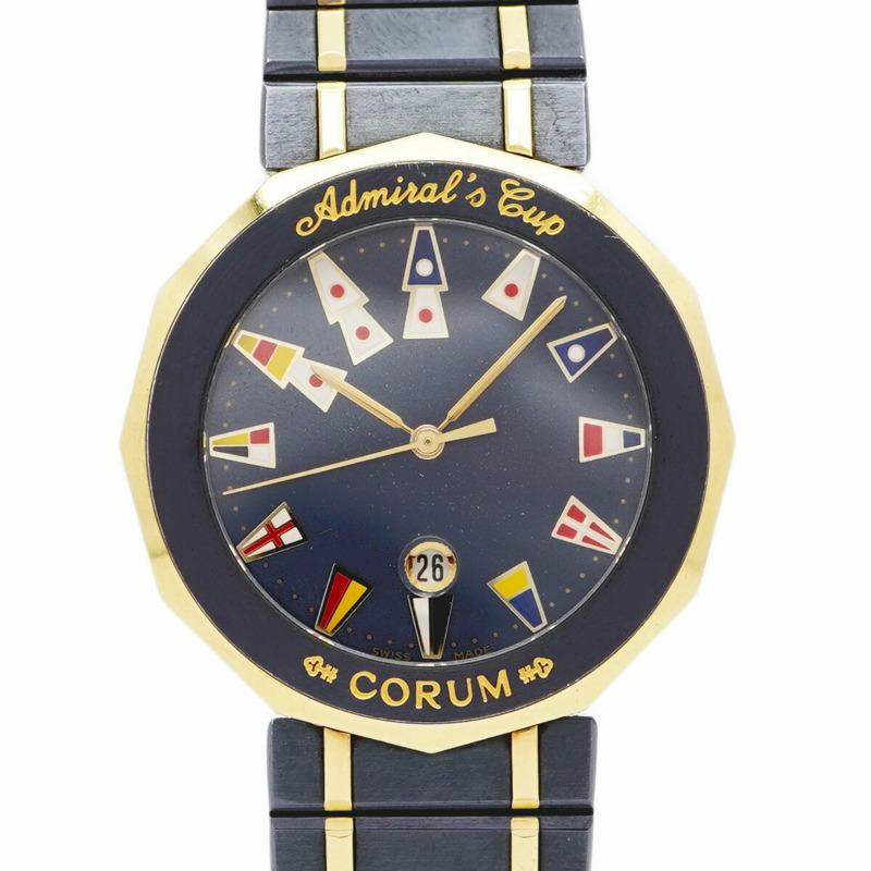 崑崙海軍上將杯系列槍藍色99.810.31海軍錶盤男士腕錶-0