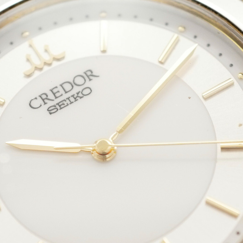 精工 Credor 8J81-6A20 銀色錶盤男士腕錶-6